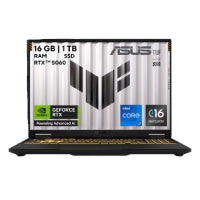 LAPTOP ASUS TUF GAMING F16 FX608JMR, CORE I7, 16 PULGADAS FHD 1920X1200, 16GB RAM DDR5, 1TB PCIE M.2 SSD, NVIDIA RTX 5060 8GB GDDR7, WINDOWS HOME 11, 1 AÑO DE GARANTÍA.
