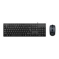 Kit TechZone Alambrico Multimedia Basico de ABS Teclado con 105 Teclas 15 Multimedia QWERTY Cable Usb Mouse