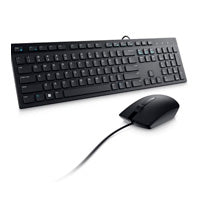 Kit Teclado y Mouse Dell KM300C Alámbrico USB Español Color Negro