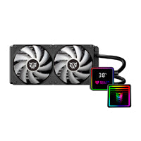 ENFRIAMIENTO LIQUIDO GAMER BALAM RUSH CRYO PRISM 240 BLACK / 2 VENTILADORES / 120MM / RODAMIENTO CERAMICO / 67.5 CFM / 1800 RPM / NEGRO / BR-944045