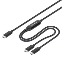 CABLESTIPOC/MANHATTAN/355810/CABLE DE CARGA USB-C DOBLE 100 W, 2 M (7 FT)