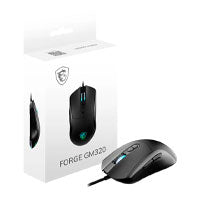 MOUSE MSI OPTICO FORGE GM320 /CABLEADO//USB/RGB/GAMER