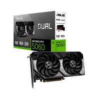Tarjeta de Video Asus Dual GeForce RTX5060 OC 8GB Dual Fan GDDR7 128 bits 623 TOPs PCIe 5.0 1xHDMI 3xDP