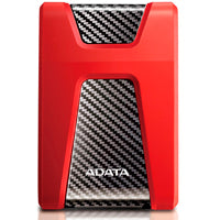 DISCO DURO EXTERNO ADATA HD650 1TB PORTATIL 2.5 USB 3.2 WINDOWS MAC LINUX CONTRAGOLPES COLOR ROJO AHD650-1TU31-CRD