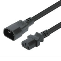 CABLEDECORRIENTE/MANHATTAN/301312/DE EXTENSIÓN DE ALIMENTACIÓN C13 A C14, 3 M