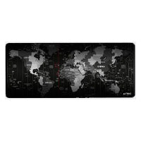MOUSE PAD XL ACTECK FLOW WORLD MT494W / DISEÑO MUNDO / TELA + GOMA / ALTA RESISTENCIA / ANTIDESTIZANTE / NEGRO /AC-941037