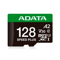 MEMORIA ADATA MICROSDXC SPEED PLUS 128GB CL10 CON ADAPTADOR UD128GUI3V30A2SP-RA1