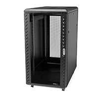 GABINETE RACK PARA SERVIDORES 18U 19 4 POSTES - RACK DE SERVIDORES CON CERRADURA Y SEGURO - RACK CON RUEDAS Y RIELES DE MONTAJE AJUSTABLES PARA EQUIPO DE RED STARTECH