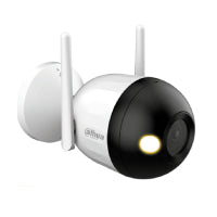 CAMARA IP/ DAHUA/ F2C-LED/ BULLET WIFI DE 2 MP/ FULL COLOR/ MICROFONO INTEGRADO/ 30 MTS DE LUZ VISIBLE/ RANURA PARA MSD/ LENTE 2.8MM/ IA CON DETECCION DE HUMANOS/ IP67