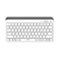 TECLADO ACTECK INSPIRE TREK TI737 / INALAMBRICO DUAL / ESPAÑOL / MULTIDISPOSITIVOS / WIN, MAC, ANDROID / RECARGABLE / 78 TECLAS / USB C / BLANCO-GRIS / AC-940139