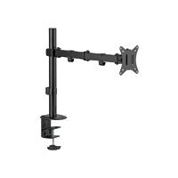 SOPORTE ACTECK ENFORCE ZONE SM450 / PARA MONITOR - TELEVISION / FIJACION A ESCRITORIO POR PRENSA MECANICA / ATORNILLADO / VESA / MAX 9 KG / ROTACION 180 / INCLINACION / METAL / NEGRO / AC-934596