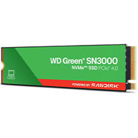 UNIDAD DE ESTADO SOLIDO SSD INTERNO WD GREEN SN3000 1TB M.2 2280 NVME PCIE GEN4 X4 LECT.5000MBS ESCRIT.4200MBS PC LAPTOP MINIPC WDS100T4G0E-00CPS0