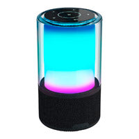BOCINA ACTECK GLEE PURE AP70 / INALAMBRICA / BLUETOOTH - CONEXION TWS 3.5 MM / SONIDO ESTEREO / 20 W / ILUMINACION LED / SUBWOOFER / NEGRO / AC-936385