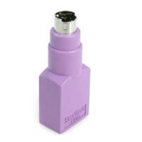 ADAPTADOR PARA TECLADO O MOUSE USB A CONECTOR PS/2 PS2 MINIDIN - 1X HEMBRA USB - 1X MACHO MINI-DIN - PRPURA - STARTECH.COM MOD. GC46FMKEY