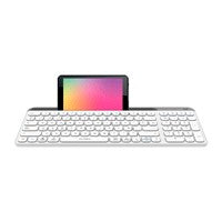 TECLADO ACTECK INSPIRE TREK TI747 / INALAMBRICO / MULTIDISPOSITIVO DUAL / WINDOWS - MAC -ANDROID / ESPAÑOL / 99 TECLAS / MULTIMEDIA / DONGLE USB - BT 5.1 - CABLE USB / RECARGABLE / BLANCO / AC-940115