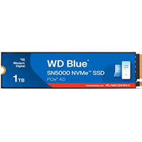 UNIDAD DE ESTADO SOLIDO SSD INTERNO WD BLUE SN5000 1TB M.2 2280 NVME PCIE GEN4 X4 LECT.5150MBS ESCRIT.4900MBS TBW600 PC LAPTOP MINIPC WDS100T4B0E-00CNZ0