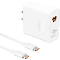 HUAWEI CARGADOR DE PARED SUPERPOWER (MAX 100 W) KV SUPERCHARGE COMPATIBLE CON LA MAYORIA DE LOS DISPOSITIVOS INTELIGENTES1 PUERTO COMBINADO USB-A Y, USB-C TYPE-C. PARA IPHONE, IPAD, MACBOOK, GALAXY.