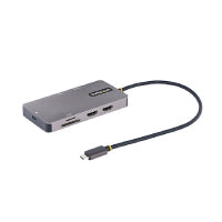 ADAPTADOR MULTIPUERTOS USB C 2X HDMI 4K 60HZ, HUB USB-A 3.1 2PT 5GBPS, PD 100W, GBE, SD/MICROSD, CABLE DE 30CM, DOCKING STATION USB TIPO C DE VIAJES PARA LAPTOPS STARTECH