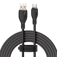 CABLE DE CARGA RPIDA BASEUS, USB-A A TIPO C , CABLE DE CARGA 100 W 6 A 1,2 M - NEGRO