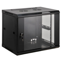Gabinete Intellinet Mural 19" Ensamblado 9U Color Negro