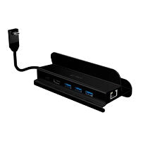 HUB ACTECK GATE 6 DH665 / HUB TIPO C 6 EN 1 / USB 3.1 / HDMI / RJ45 / TIPO C PD 100 W / ALUMINIO / NEGRO / AC-936767