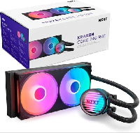 DISIPADOR DE ENFRIAMIENTO LIQUIDO NZXT KRAKEN CORE 240MM AIO RGB CAP RGB CORE FAN BLACK