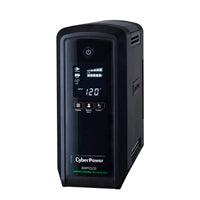 NOBREAK CYBERPOWER CP1000PFCLCD 1000VA / 600W, LCD INTELIGENTE, ONDA SENOIDAL PURA PFC, AVR, TORRE, 10 NEMA 5-15R, 5 RESPALDO Y 5 SUPRESIN, 3 AÑOS DE GARANTA EN BATERA Y EQUIPO.