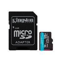 MEMORIA FLASH MICRO SD KINGSTON SDXC CANVAS GO PLUS 128GB 200MB/S UHS-I U3 V30 C/ADAPTADOR (SDCG4/128GB)