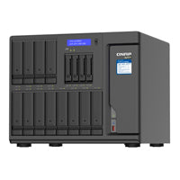 NAS QNAP TVS-H1688X-W1250-32G/ 16 BAHIAS /12 DE 3,5 4 DE 2,5 SSD/SEIS NUCLEOS 3.3GHZ/32GB DDR4 HASTA 128GB/4 PTO 2,5 GBE/2 PTO 10 GBE /USB 3.2 X2/ HOTSWAP/ NO INCLUYE DISCOS/ INTEL XEON