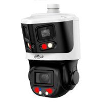 CAMARA PTZ IP DAHUA DH-SDT3E410-8P-MB-A-PV1 /X-SPANS 8MP+4MP/ TIOC: 10X ZOOM/ IR HASTA 70M/ AUTOTRACKING/ PROT. PERIMETRAL MULTIVISIÓN/ DISUASIÓN ACTIVA/ LUZ DUAL INTELIGENTE/ SMD 4.0/ IP66/ POE