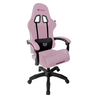 SILLA GAMER BALAM RUSH POWER RUSH V2 / ERGONOMICA / INCLINACION 135 GRADOS / MECANISMO MARIPOSA / MAX 120 KG / PISTON CLASE 3 / REPOSABRAZOZ FIJO / ROSA-NEGRO / BR-944489