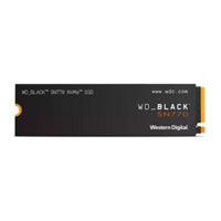 UNIDAD DE ESTADO SOLIDO SSD INTERNO WD BLACK SN770 2TB M.2 2280 NVME PCIE GEN4 LECT.5150MB/S ESCRIT.4850MB/S TBW120 WDS200T3X0E