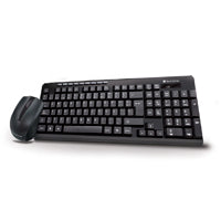 Kit Teclado y Mouse TechZone Inalámbrico 10m USB 1000 DPI Color Negro
