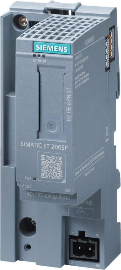 Interface Module PROFINET / IM 155-6 PN ST / 32 I/O Modules + 16 ET 200AL / Multi Hot Swap / PROFINET Security Class 1 / Isochronous IRT Mode / Open IE Communication