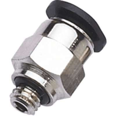 Conector Neumático Mini Push In Recto / Para Tubo 4 mm OD / Roscado M3 / Aplicaciones de Automatización Industrial