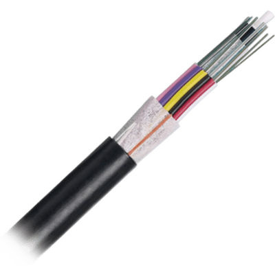 Cable de Fibra Óptica de 12 Hilos, OSP (Planta Externa), No Armada (Dieléctrica), 250um, Monomodo OS2, Precio Por Metro