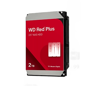Disco Duro Western Digital Interno Interno Red PLUS 2TB 3.5 SATA3 6GB/S 64MB 5400RPM 24X7 HOTPLUG NAS 1-8 B