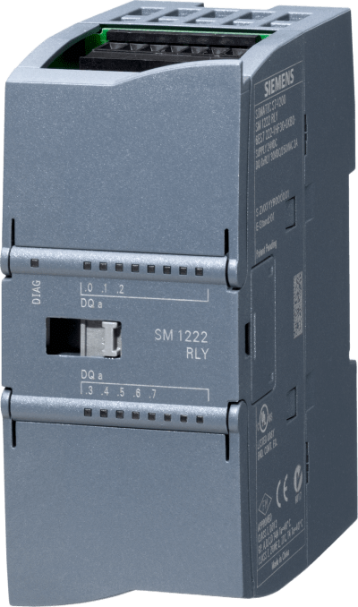 Módulo Digital de Salida SM 1222 / 8 Salidas Relay 2A / 24V DC / IP20 / Protección 1500V AC / Aprobaciones Globales