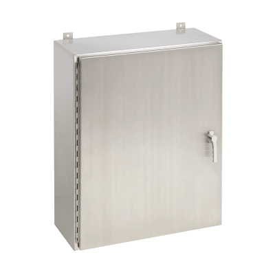 Gabinete de Pared NEMA 4X, Acero Inoxidable 316, Cierre de 3 Puntos, 914 x 914 x 305 mm