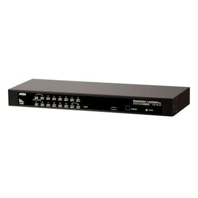 Switch KVM | 16 Puertos | Control 64-256 Computadoras | USB-PS/2 Dual Interface | Video 2048x1536 | Hotkey-OSD | Rack Mount 1U