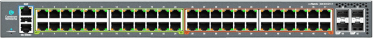 Switch Empresarial / Cloud-Managed / Layer 2-3 / 24-48 Puertos Gigabit / 4-6 Puertos SFP+ 10G-SFP28 25G / PoE+ 30W-PoE++ 60W-90W / Dual Power CRPS / 128-420 Gbps Throughput / 5 Años Garantía