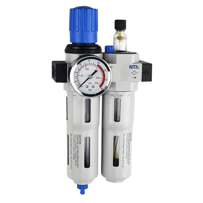 Lubricador Regulador Filtro Neumático / Puerto G1/4´´ / Presión Entrada 230 psi / Presión Salida 175 psi / Caudal Máximo 1700 l/min / Precisión Filtro 40 μm
