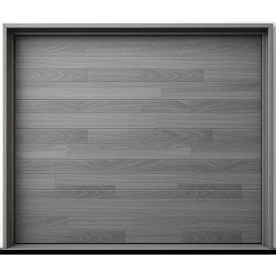 Puerta de Garage de Alta Calidad / Estilo Americano / Acabado Laminado PREMIUM / Color Gris / 14x7 Pies.