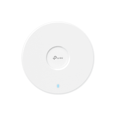 Punto de Acceso Omada / Wi-Fi 7 BE5000 MU-MIMO 2x2 / 1 Puerto 2.5 Gbps / Mesh Omada / Operaciones Multiencale (MLO) / Configuración por Controlador o Stand-Alone / Para Montaje en Techo/pared / Alimentación PoE+