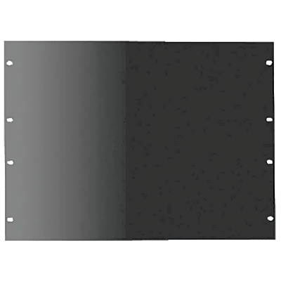 Tapa Ciega para Rack de 19 Pulgadas, 2 UR, Acero Negro