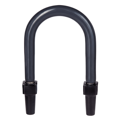 Abrazadera U de Pata Larga con Recubrimiento de PVC para Tubo de 1" (25.4 mm).