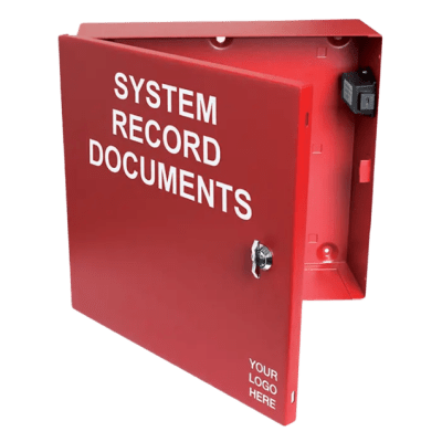 Caja Metálica Roja | Documentos De Registro Del Sistema | Con Unidad Flash USB-C | Cerradura De Botón | 12x12x4