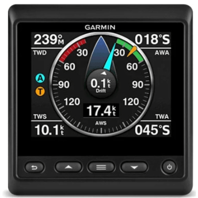 Pantalla Náutica QVGA Color 4" GMI™ 20 / Resolución 320x240 / Montaje Plano o Empotrado / Vidrio Templado / IPX7 / Compatible NMEA 0183 / Autoencendido / Retroiluminación