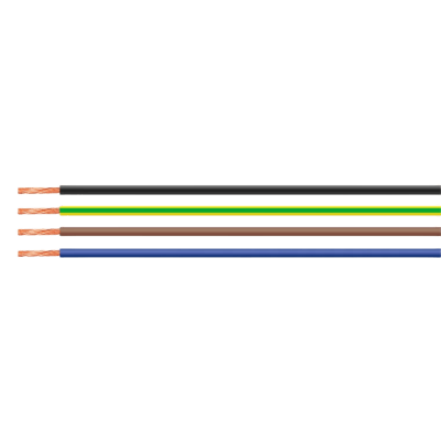Cable Eléctrico Unipolar PVC H07V-K GreenYellow AWG 18 / Cobre Finamente Trenzado Clase 5 / Tensión Nominal 450/750 V / Rango Temperatura -30°C a +80°C / Retardante a la Llama