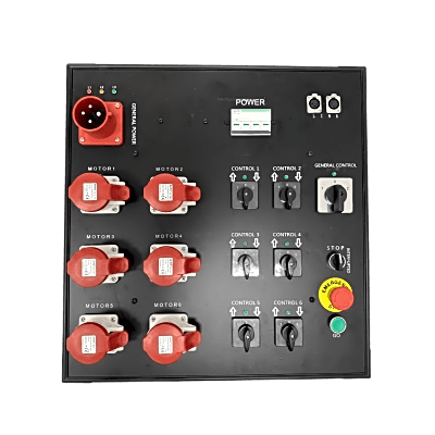 Controlador de Polipastos Eléctricos de Control Directo |6 Vías | Trifásico 110V AC 60Hz